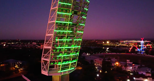 New WACA lights add colour to Perth’s skyline